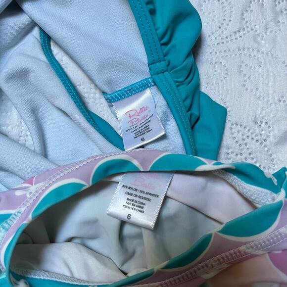 Ruffle Butts Rash Guard Swim Set Size 6 - Picture 7 of 7